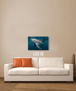 Thefishingshop Shark Canvas Canvas Art