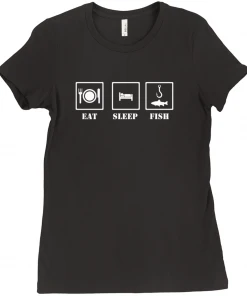 Thefishingshop Eat Sleep Fish Women's T-Shirt 8 Thefishingshop Eat Sleep Fish Women's T-Shirt