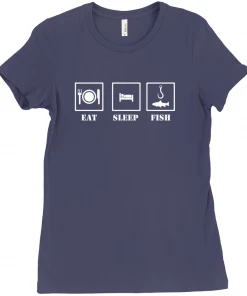 Thefishingshop Eat Sleep Fish Women's T-Shirt 10 Thefishingshop Eat Sleep Fish Women's T-Shirt