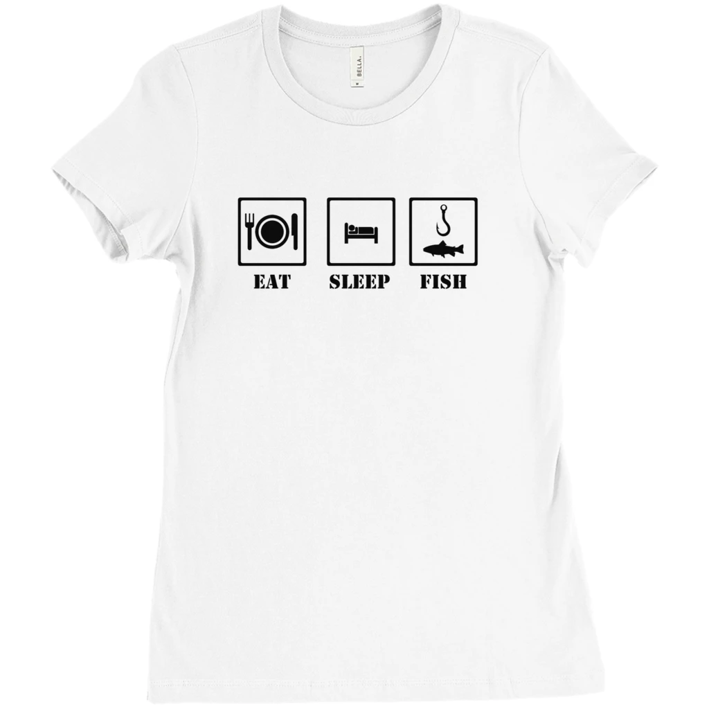 Thefishingshop Eat Sleep Fish Women's T-Shirt 2 Thefishingshop Eat Sleep Fish Women's T-Shirt