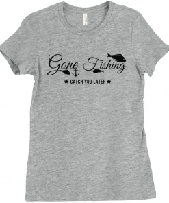 Thefishingshop Gone Fishing Women's T-Shirt Casual Wear 10 Thefishingshop Gone Fishing Women's T-Shirt Casual Wear