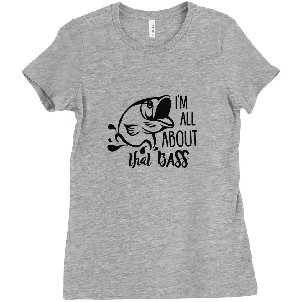 Thefishingshop I'm All About That Bass Women's T-Shirt 1 Thefishingshop I'm All About That Bass Women's T-Shirt