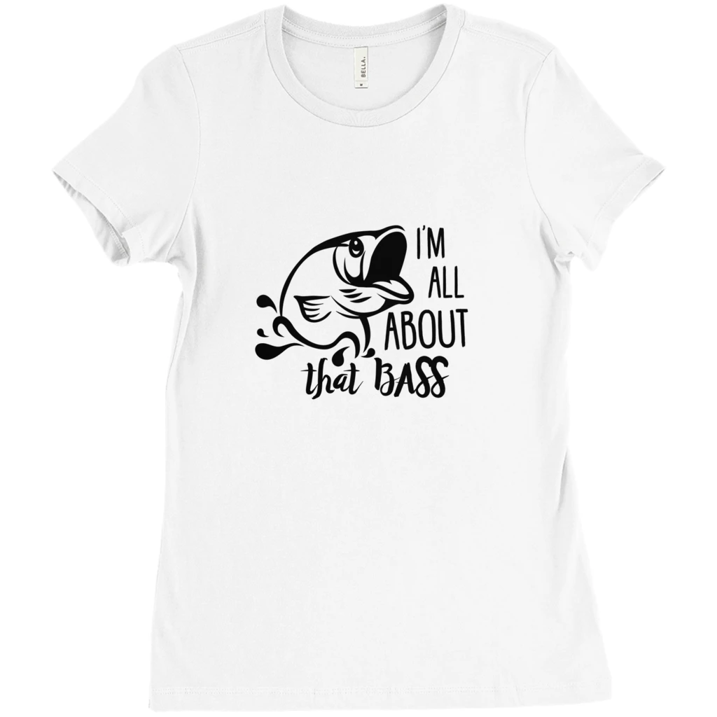 Thefishingshop I'm All About That Bass Women's T-Shirt 2 Thefishingshop I'm All About That Bass Women's T-Shirt