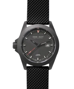 Hook & Gaff Sportfisher Black - Black Dial - Black Dive Strap Watches