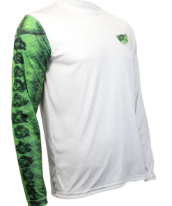 Salty Scales Largemouth Bass Long Sleeve Scale Sun-Shield Youth Performance Gear