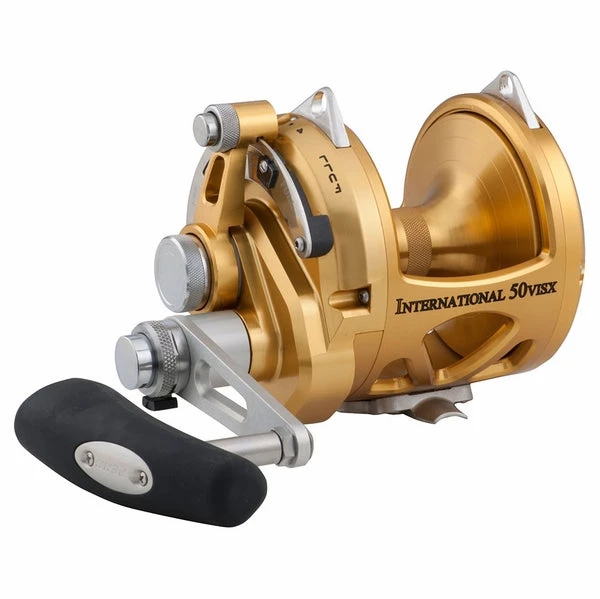 Gater Jim's Penn 50VISX International Two Speed Conventional Reel - 50VSX 1 Gater Jim's Penn 50VISX International Two Speed Conventional Reel - 50VSX