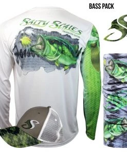 Salty Scales Performance Gear Largemouth Bass Long Sleeve Scale Sun-Shield Gift Pack