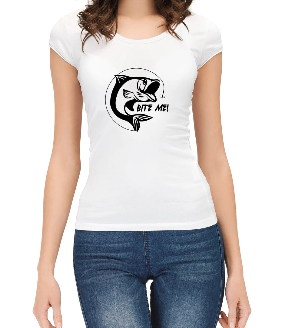 Thefishingshop Bite Me! Women's T-Shirt 2 Thefishingshop Bite Me! Women's T-Shirt