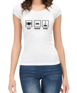 Thefishingshop Eat Sleep Fish Women's T-Shirt 11 Thefishingshop Eat Sleep Fish Women's T-Shirt