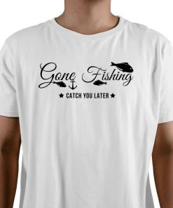 Thefishingshop Casual Wear Gone Fishing Men's T-Shirt