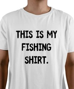 Thefishingshop This Is My Fishing Shirt Men's T-Shirt Casual Wear