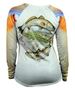 Salty Scales Performance Gear Womens Speckled Trout Pink Scale Armor